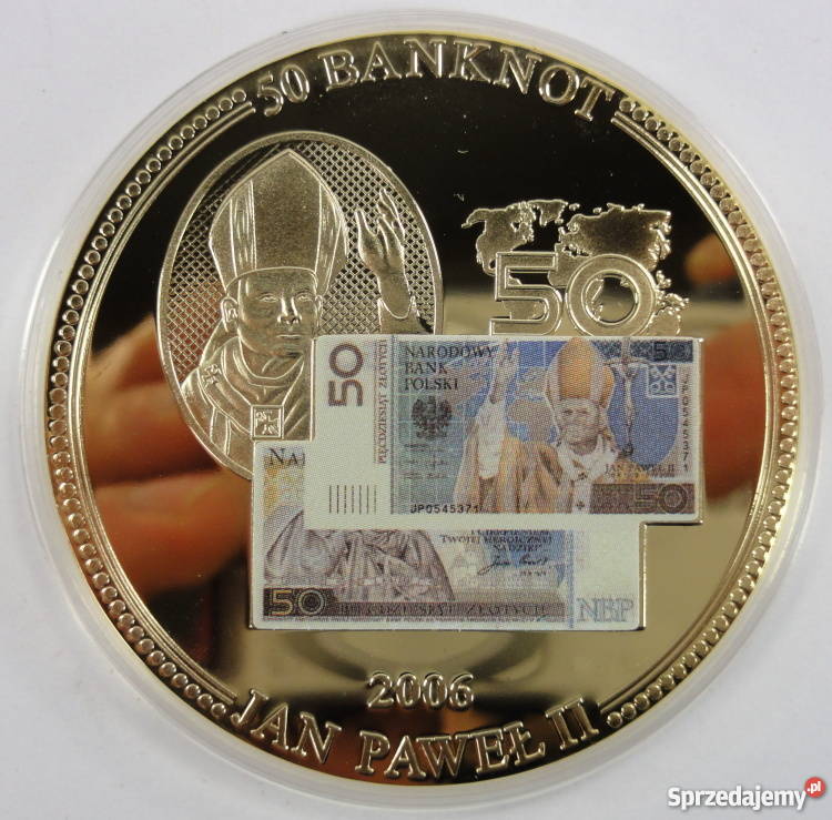 Jan Paweł II Banknot Moneta Medal Odznaczenie śląskie Sosnowiec