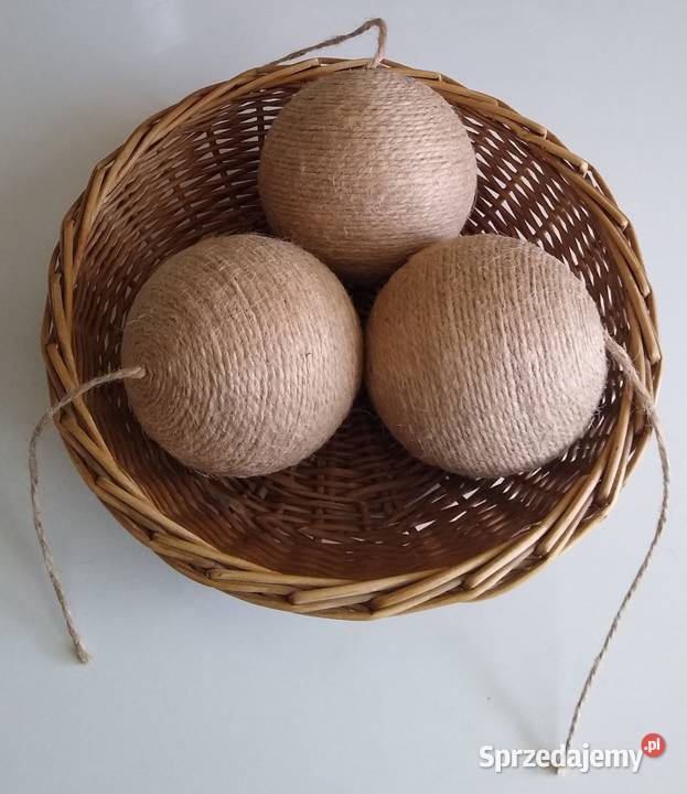 Kulka Kula Bombka Styropianowa Ozdoba Baza Juta pomorskie Gdańsk