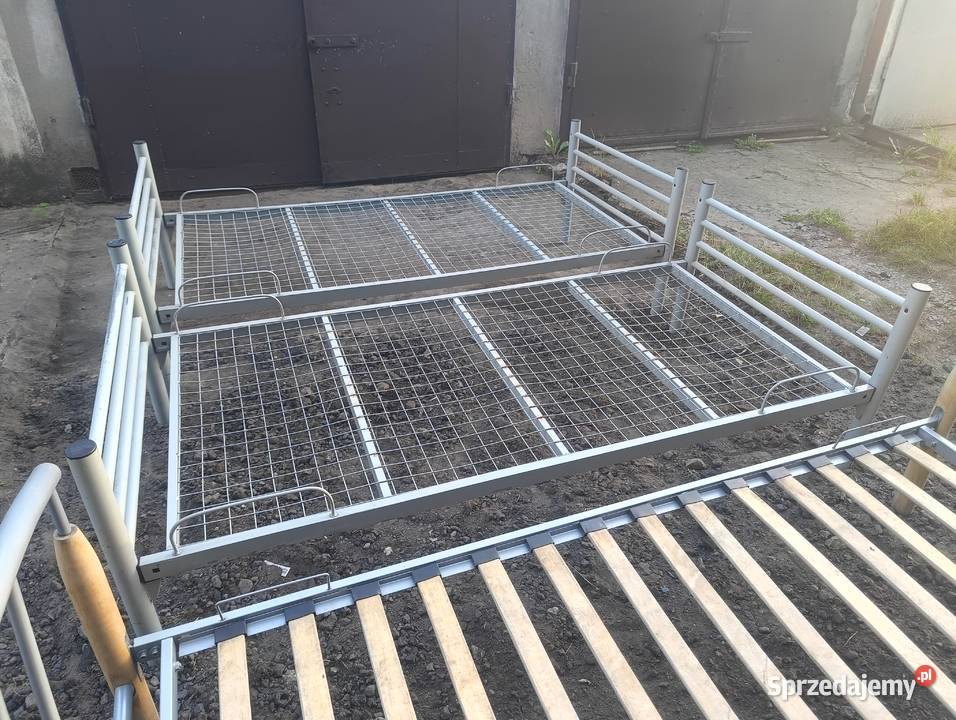Łóżko polowe metalowe solidne wytrzymałe Będzin