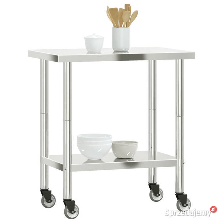 Kuchenny stół roboczy na kółkach 825x55x85 stal Warszawa