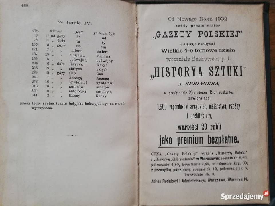 Historya literatury powszechnej JA Święcicki Książki naukowe i popularnonaukowe Kraków