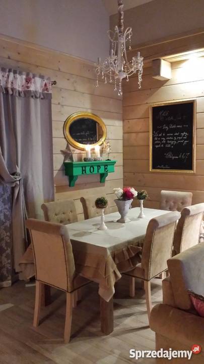 Komplet wypoczynkowy meble stylowe drewniane