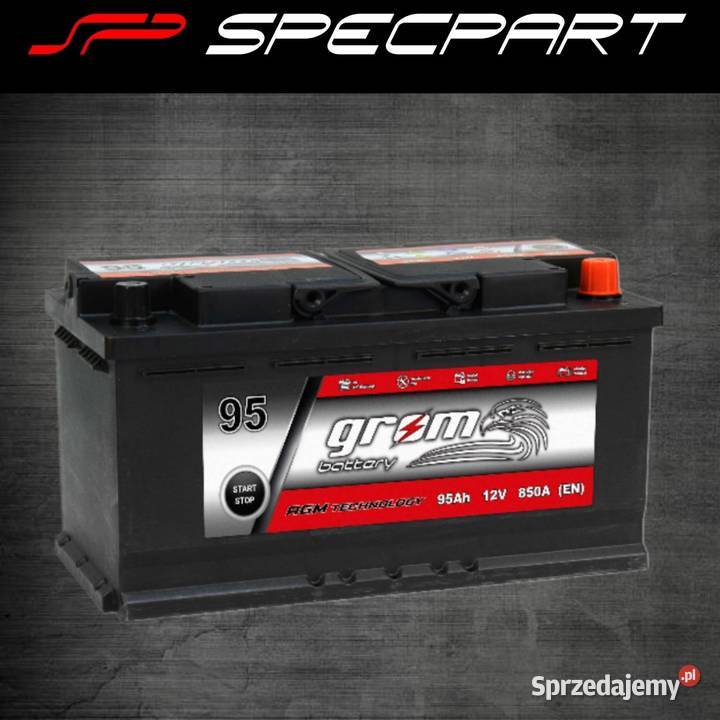 Akumulator GROM AGM STARTSTOP 95Ah 850A Prawy Wrocław