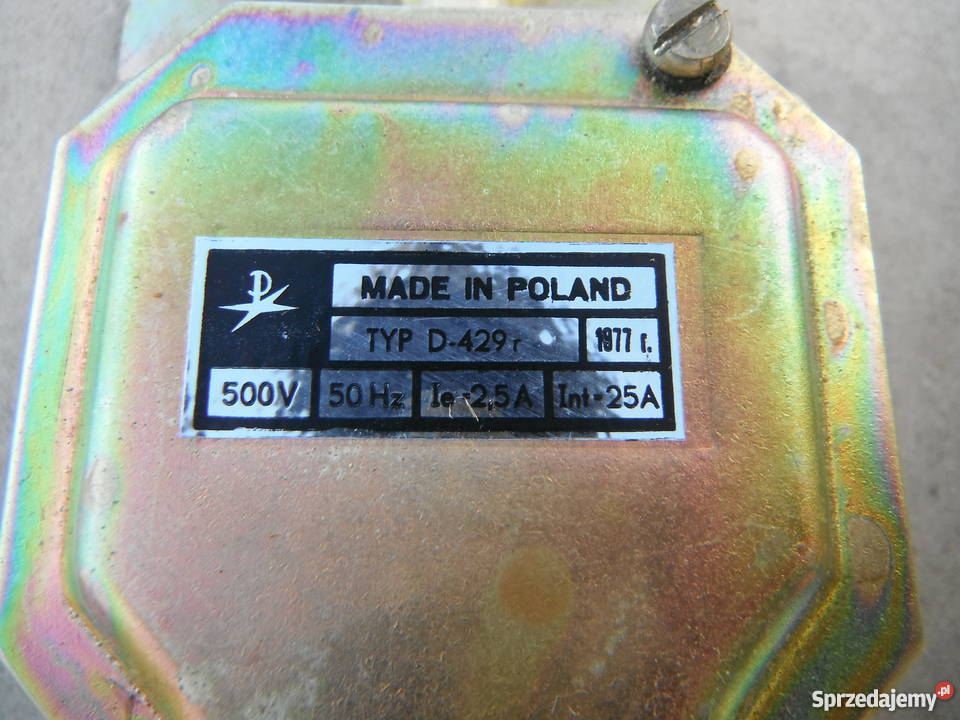Wyłącznik krańcowy D429r 500V 50Hz 25A Pokój Produkcja Chlewiska