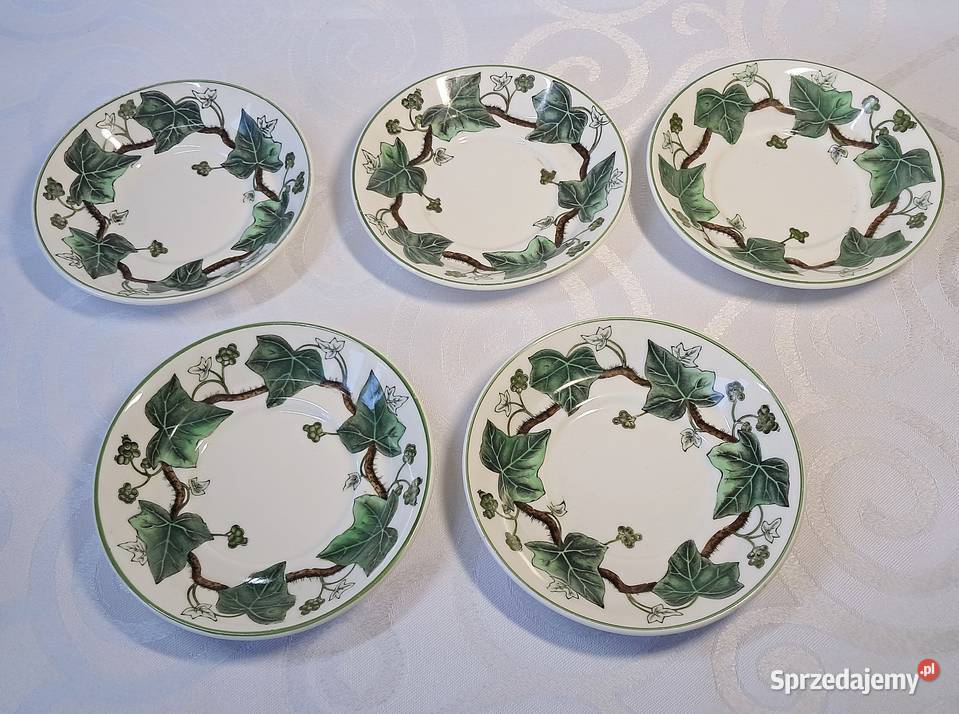 WEDGWOOD NAPOLEON IVY komplet 5 talerzyków 11 Strzelce Krajeńskie sprzedam