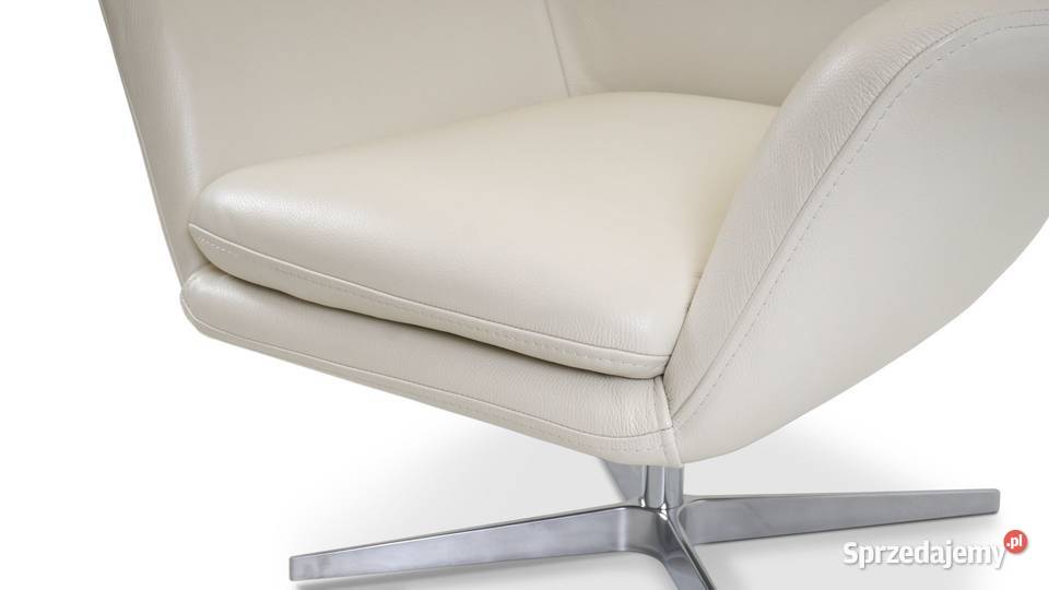 Fotel Obrotowy Skóra naturalna Meble Wanat 75cm Toruń sprzedam