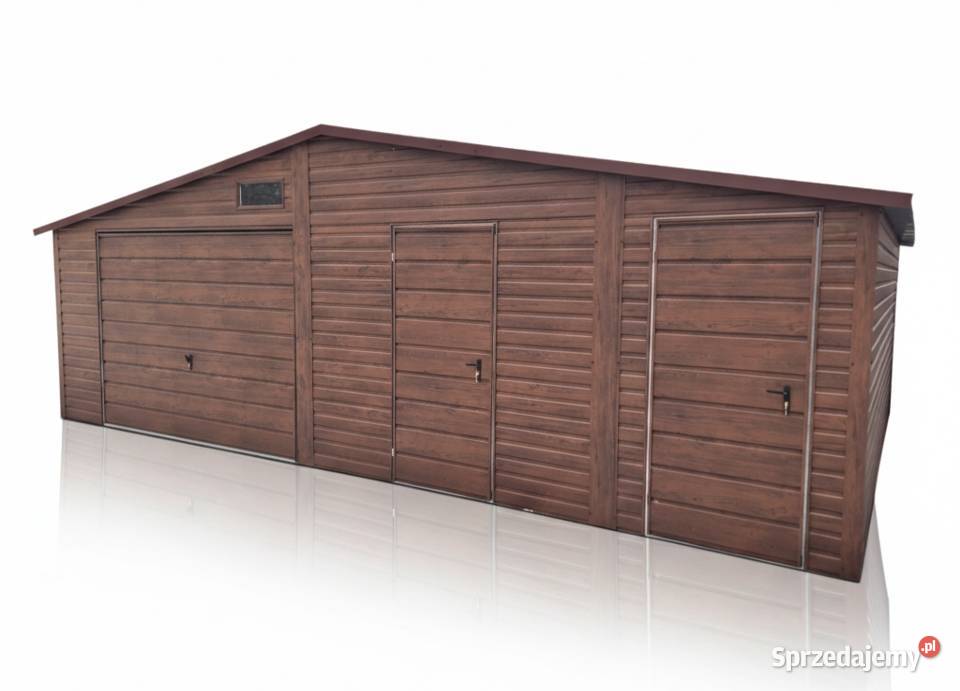 Garaż Blaszany Blaszak DREWNOPODOBNY 7x6