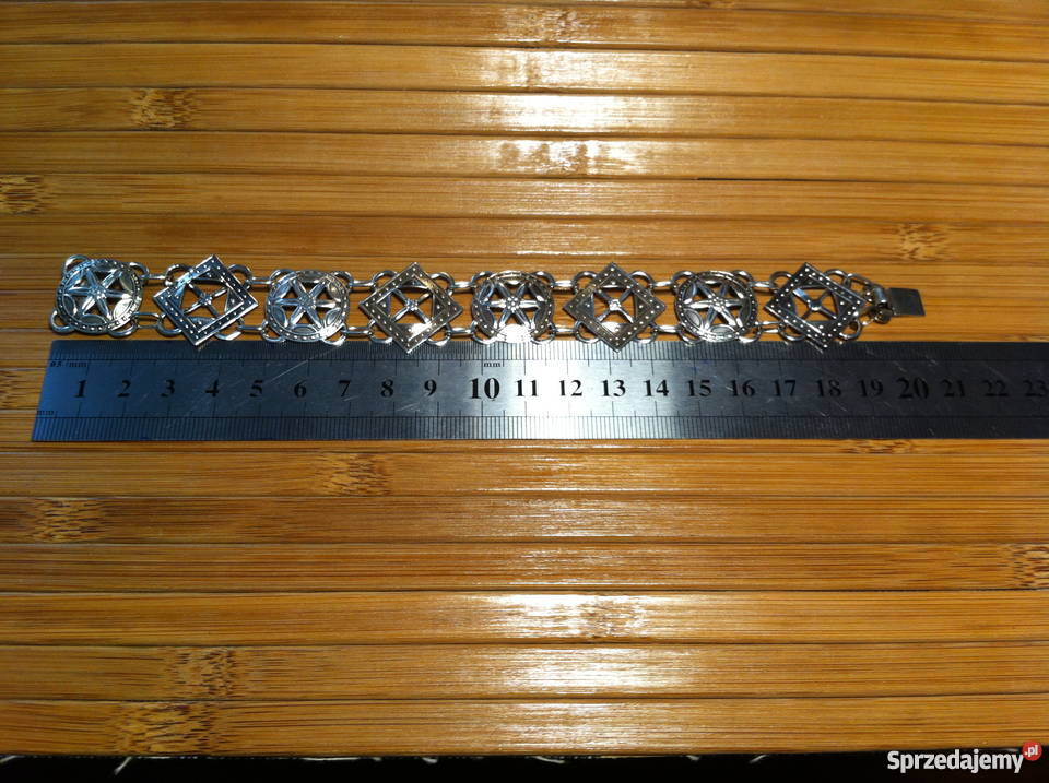 Przepiękna stara rosyjska srebrna bransoletka Pozostałe Lublin