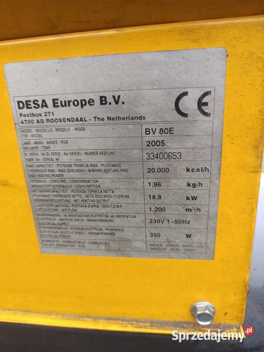 Nagrzewnica olejowa piec dmuchawa wentylator Libiszów sprzedam