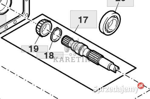 John Deere 9780CTS 9780i CTS 2005 Wałek Pompy Jastrzębniki