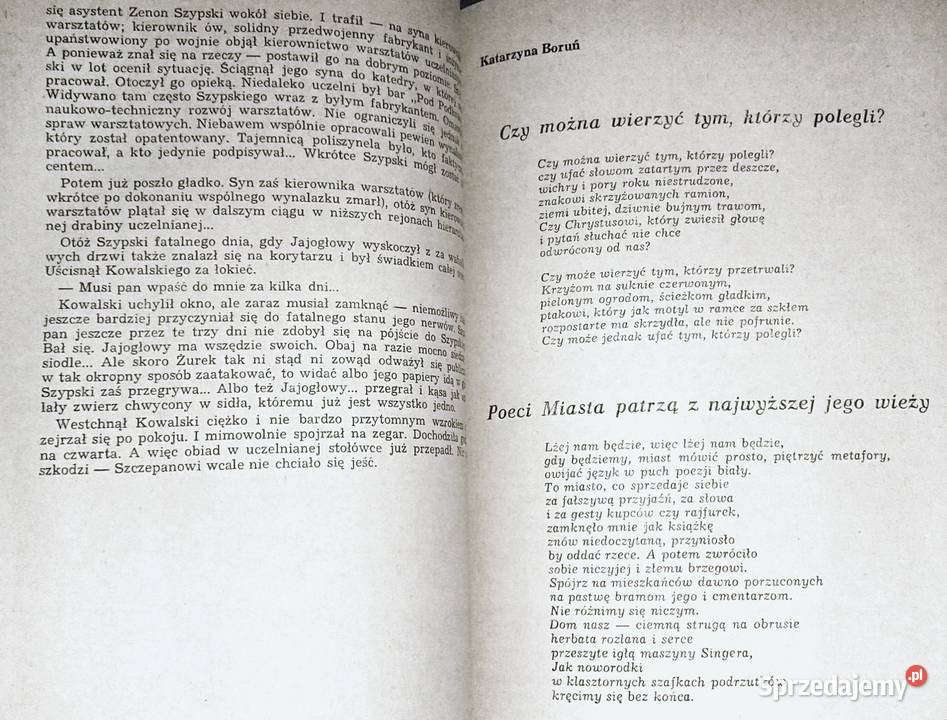 Epoka Literacka 1981 Pismo Klubu Pisarzy sprzedam