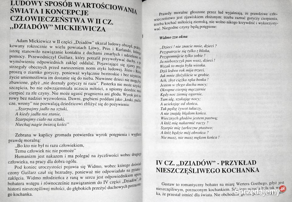 Ściąga Język polski 6 Romantyzm Tersa Bojczewska Chełm