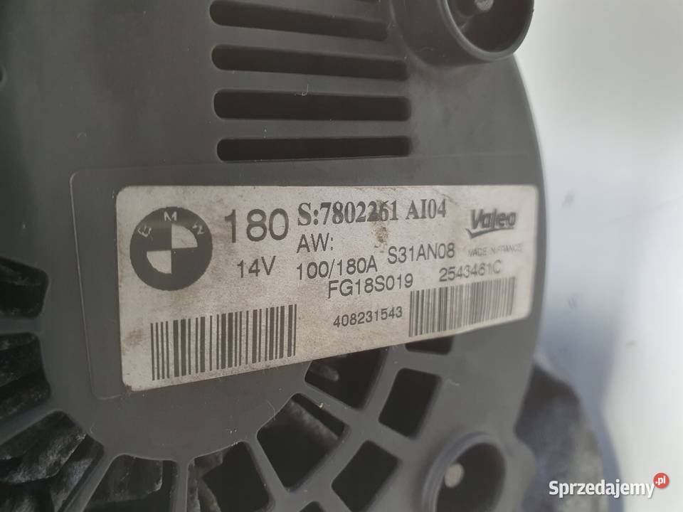 BMW E87 E90 20 D ALTERNATOR valeo 7802261 AL04 osobowe Janów