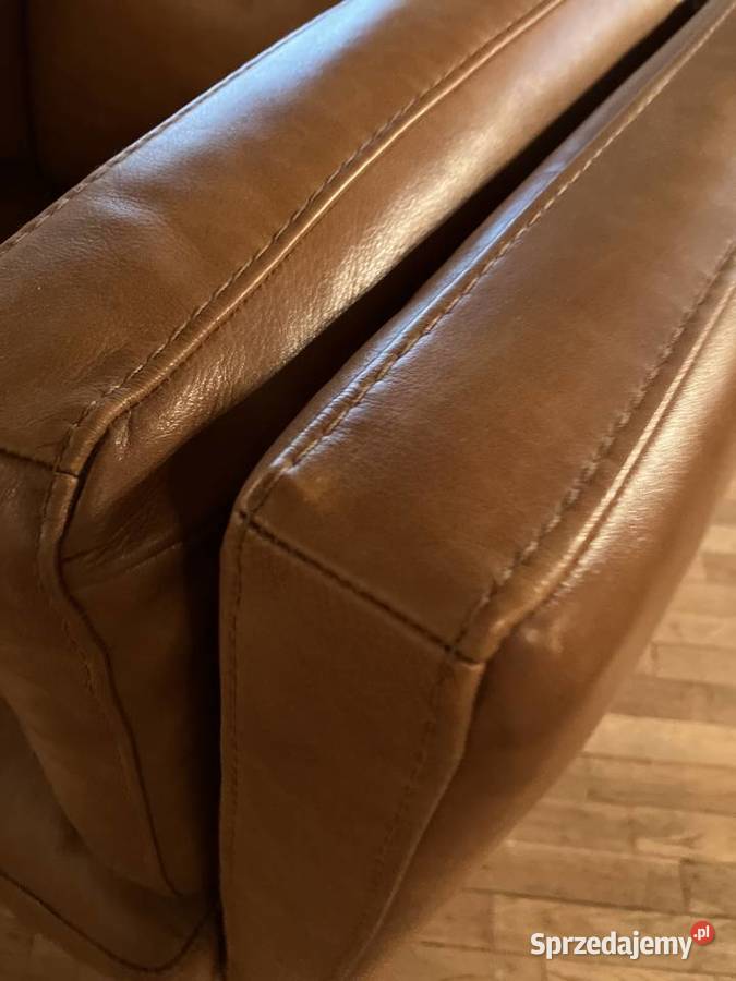 Komplet sofa 2 fotele Sofitalia włoska skóra Sofy i kanapy łódzkie Łódź