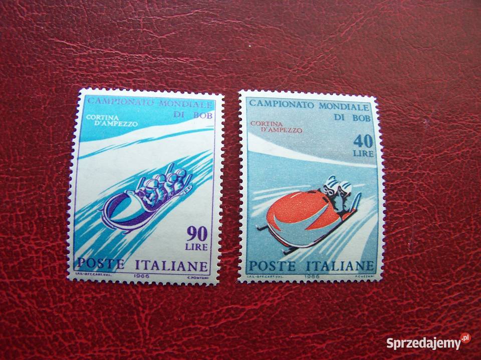 Włochy 1966 MNH Mi 116768 Sport Bobsleje Filatelistyka