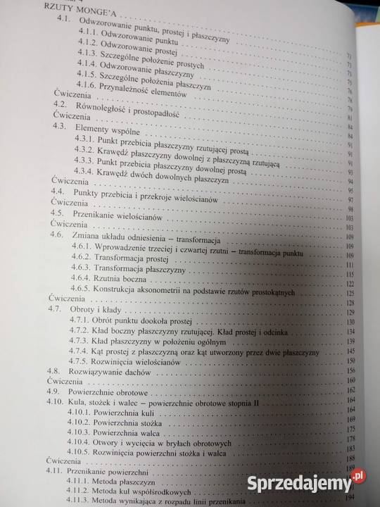 Geometria wykreślna antykwariat księgarnia