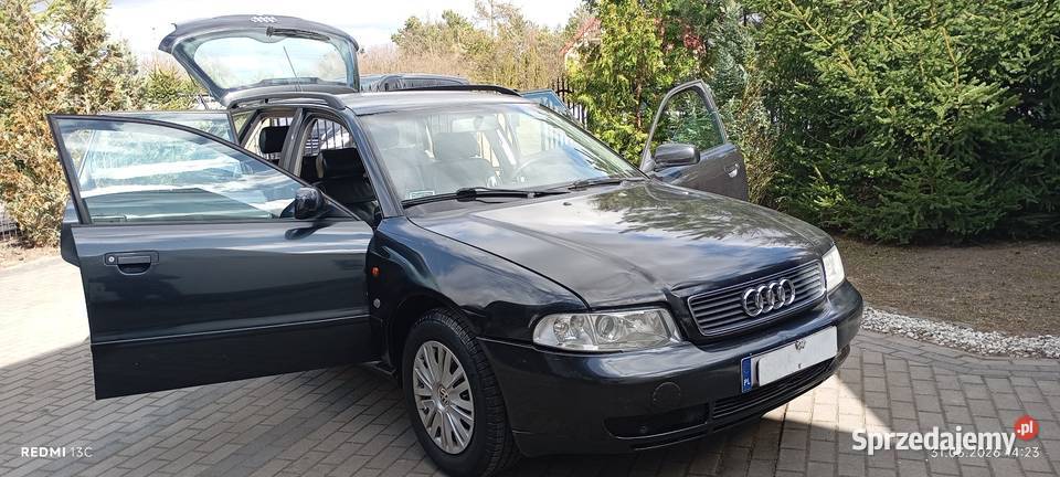 Audi A4 19 TDi 110 Piękne Czarne Skóry AUTOMAT Motoryzacja Wałdowo Szlacheckie