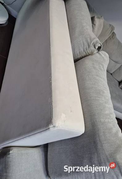 Narożnik Sofa Kanapa Carl II LUX BRW biały szary Turek