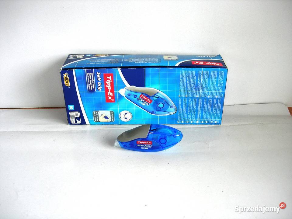 Korektory w taśmie nowy TippEx Soft grip firmy Bełchatów