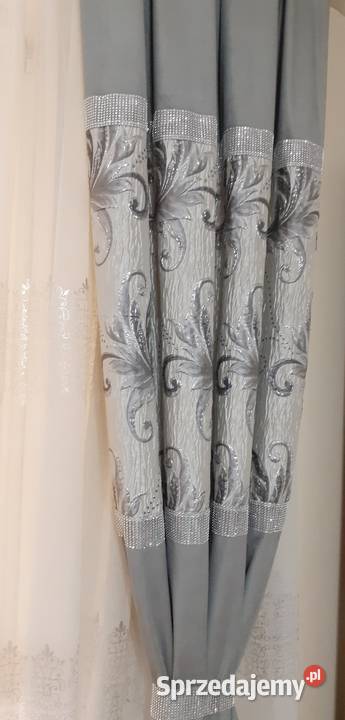 Zasłony welurowe szare Mława