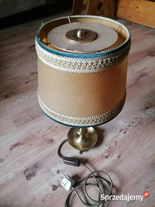 Stara mosiężna lampa salonowa gabinetowa Art Kraków
