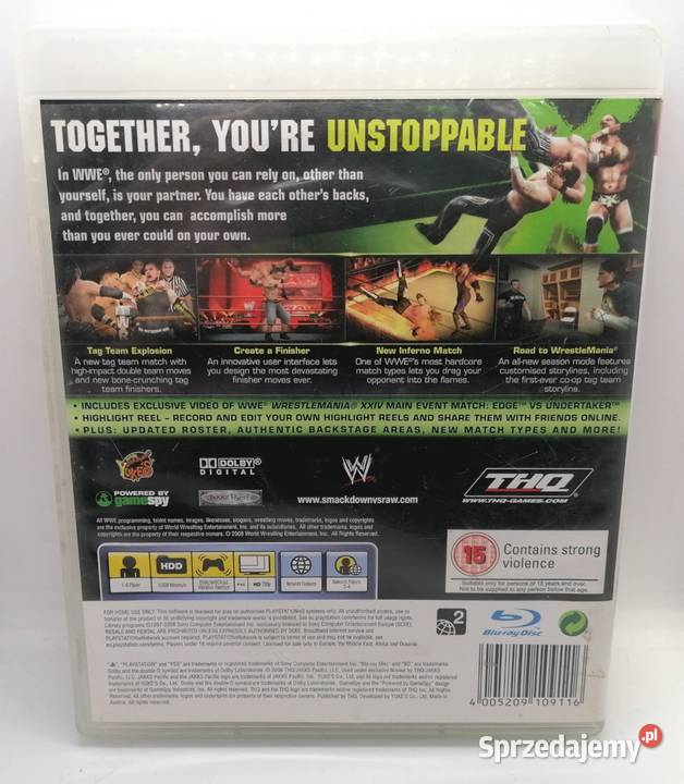 Gra SMACKDOWN VS RAW 2009 3 Elbląg