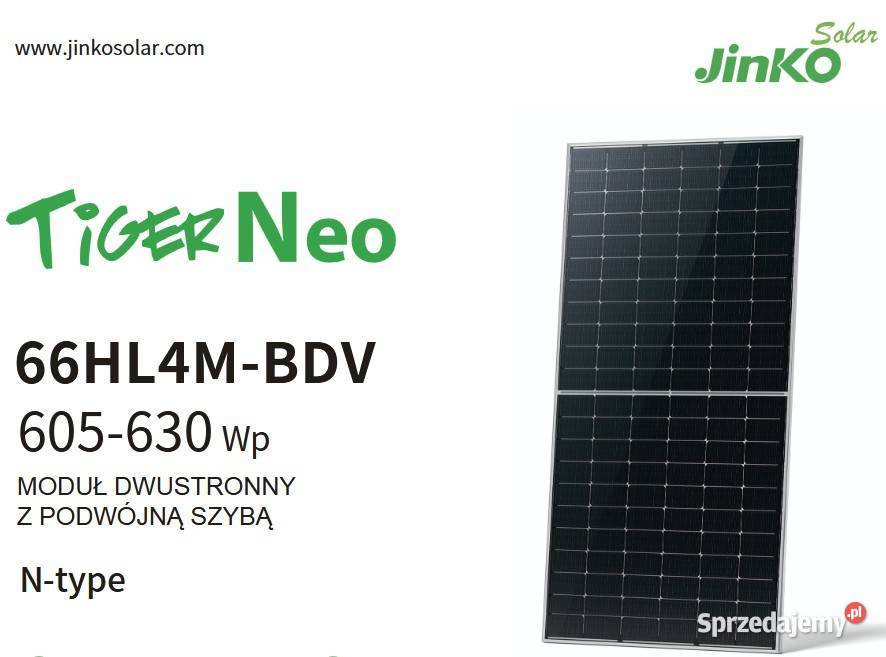 Panel fotowoltaiczny Jinko JKM615N66HL4MBDV łódzkie Łódź