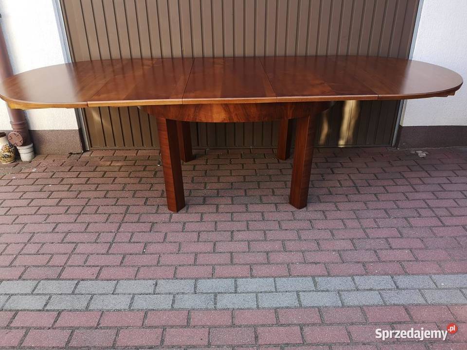 Stół ArtDeco Duży 292 Orzech Antyk Stary wielkopolskie