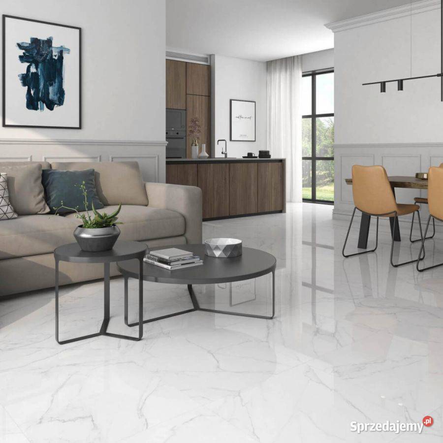 Gres Lincoln White polerowany 120x60x1 Kraków