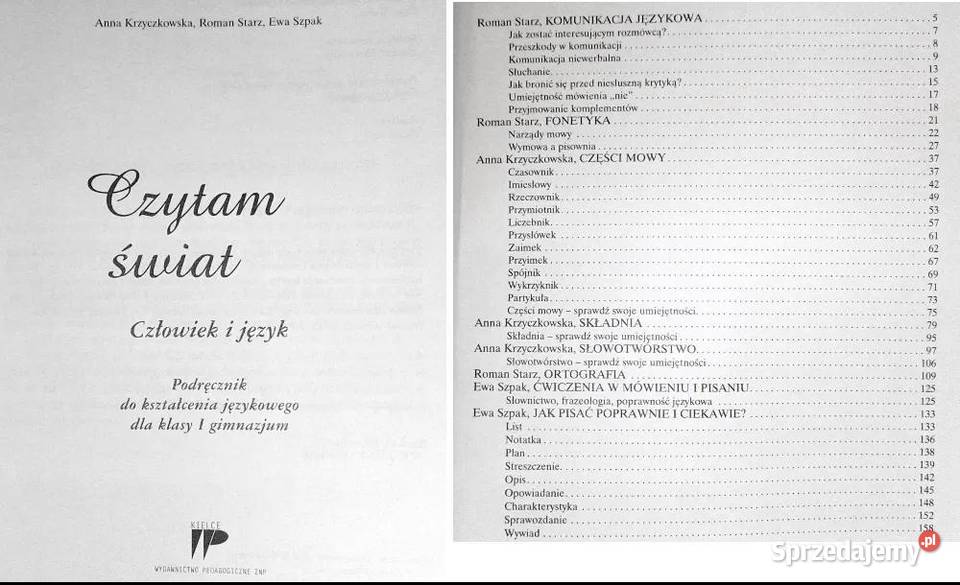 Czytam Świat Człowiek i Język kl 1 A miękka lubelskie Chełm sprzedam