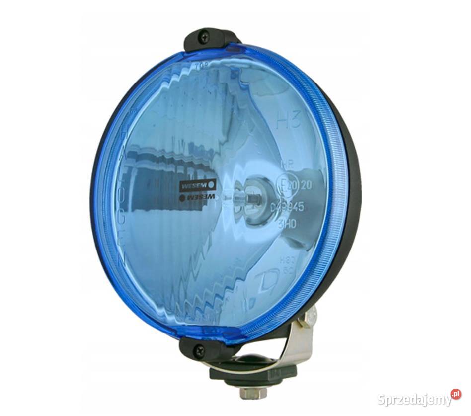 Reflektor drogowy H3 przewód 015m WESEM błękitny Lampy przednie Trzciana