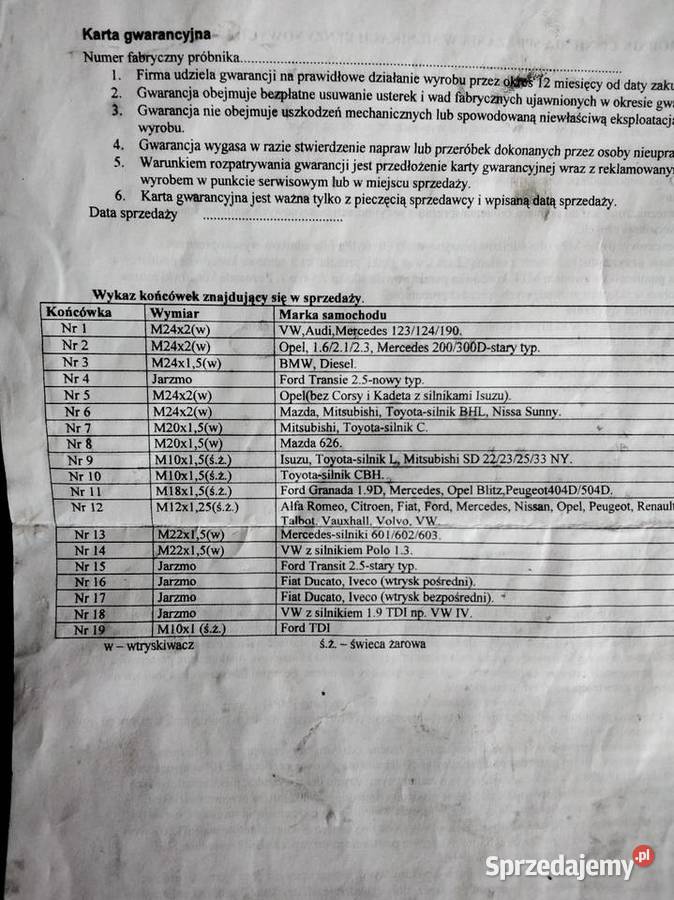 Urządzenie do diagnostyki silników Wieliczka sprzedam