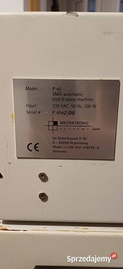 Części elektroniczne do maszyny Mechatronic P40 Świdwin