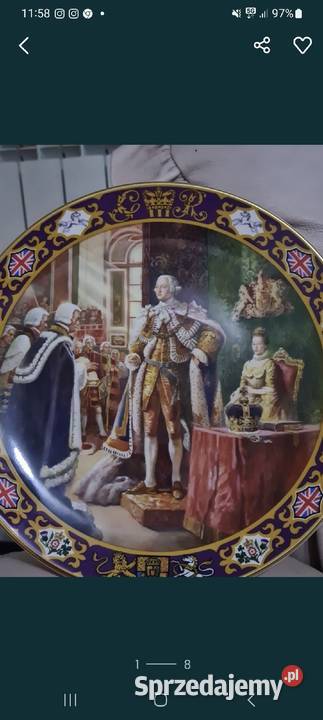 Dwa talerze porcelanowe Anglia Przasnysz