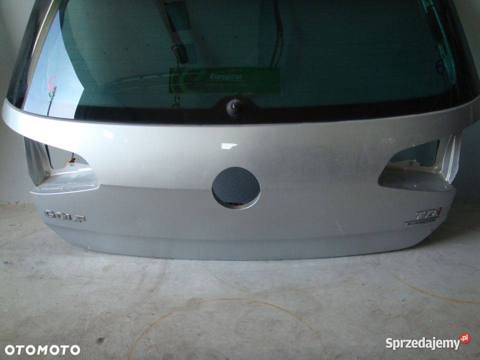 KLAPA BAGAŻNIKA VW GOLF VII 7 TDI SREBRNA 2013R