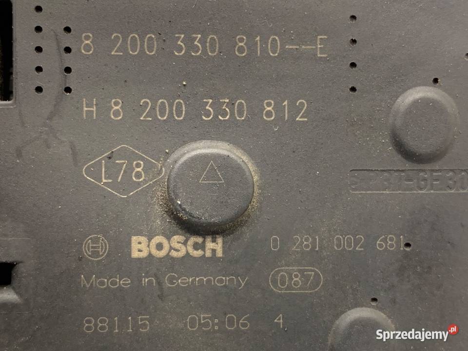 PRZEPUSTNICA RENAULT KOLEOS I 8200330810E 20 150 osobowe podkarpackie