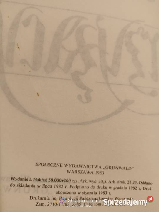 Krzyżacy Sienkiewicz piękna książki Warszawa