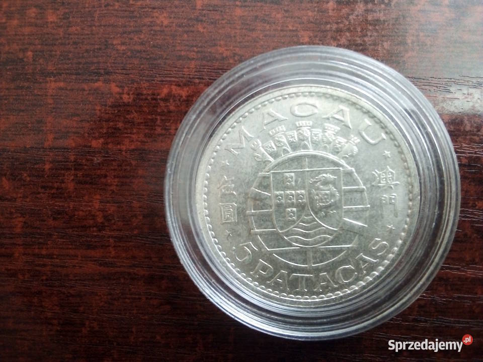Moneta 5 patacas Makau 1971 Płońsk