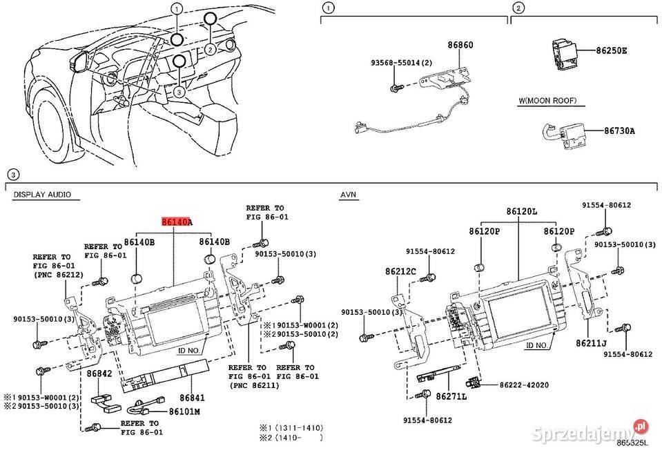 RADIO CD NAWIGACJA TOYOTA RAV4 IV 8614042040 15R