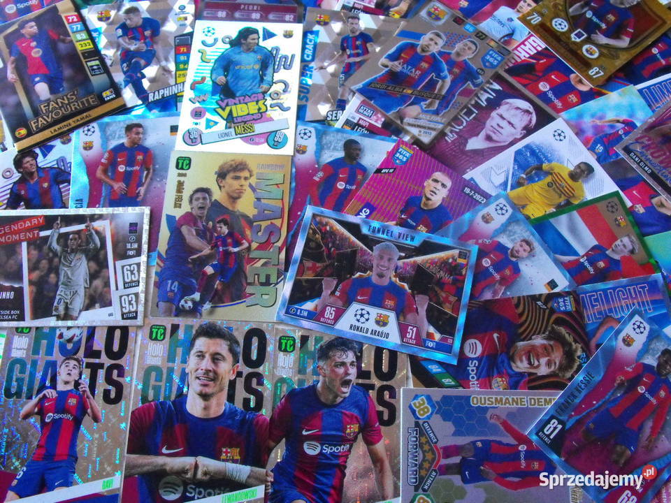 MEGA zestaw 90 kart FC Barcelona Karty nowe