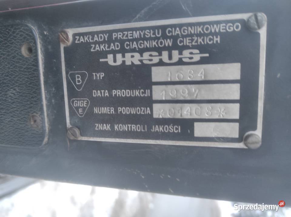 Ursus 1634 na oryginale małopolskie