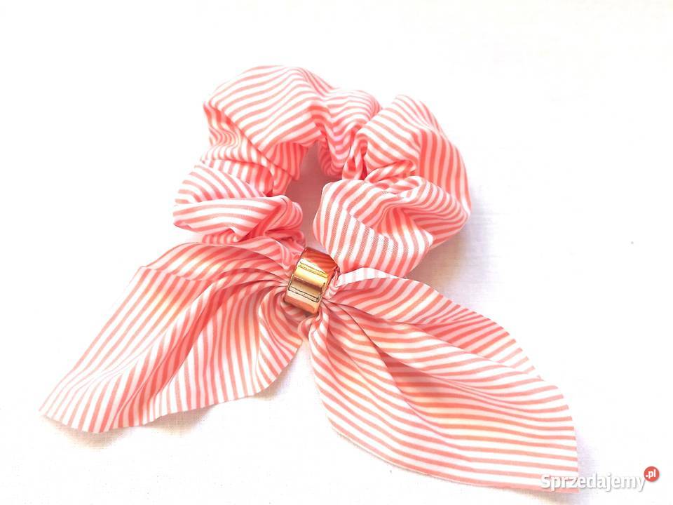 Gumka do włosów Scrunchie PASKI kpl3 NOWE