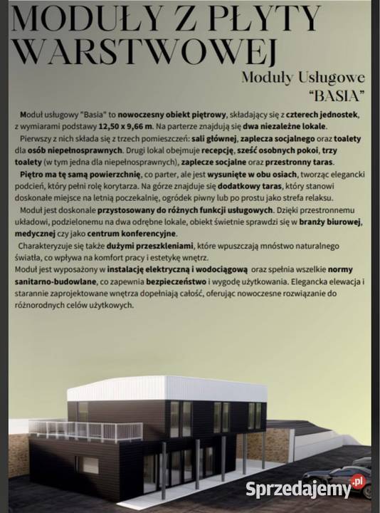 Na sprzedaż DOM MODUŁOWY obiekt mazowieckie Płock