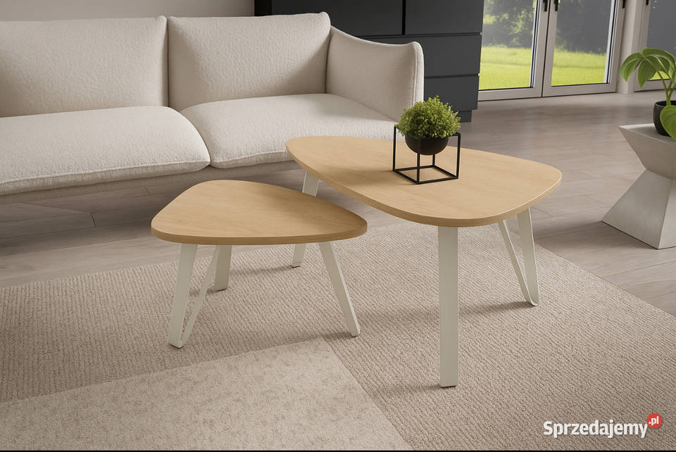 Zestaw owalnych stolików kawowych Ovo różne