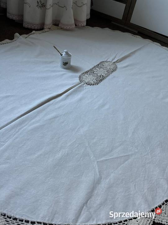 obrus owalny szydełkowy rękodzieło Zabrze