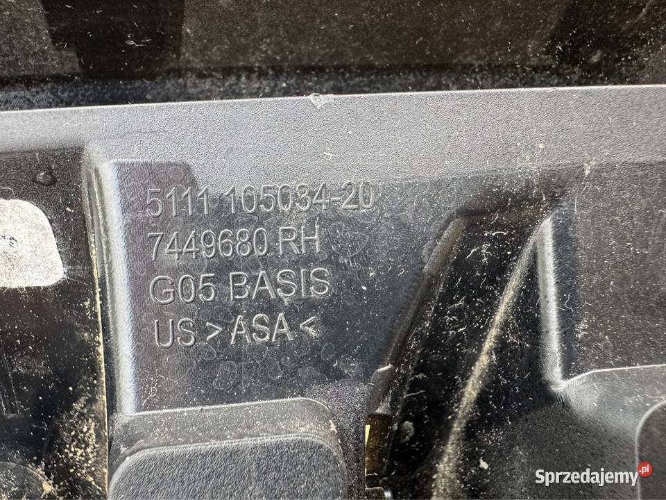 Kratka zderzaka przód prawa rh BMW x5 G05 5111