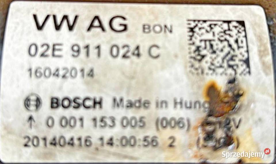AUDI VW SEAT SKODA ROZRUSZNIK SILNIKA 02E911024C Układ elektryczny silnika