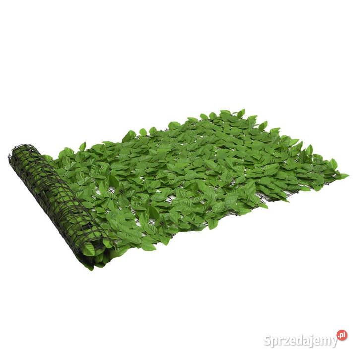 Parawan balkonowy zielone liście 500x100