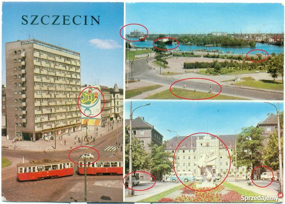 Szczecin Aleja Wyzwolenia Port Rzeźba Gryfa Pocztówki i karty telefoniczne Kolekcje Ostrów Wielkopolski