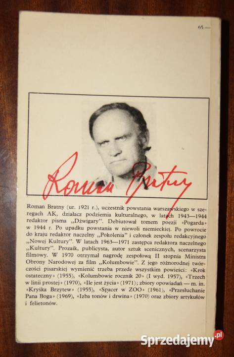 Roman Bratny Kolumbowie rocznik 20 historyczne Parczew